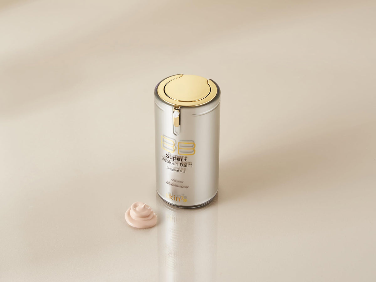 SKIN79 40g size beside everyday objects to show compact travel-friendly size