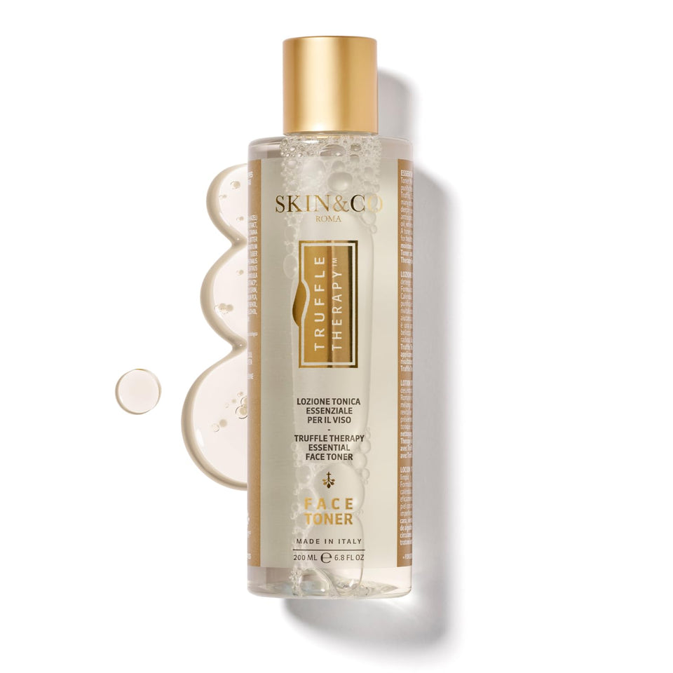 SKIN&CO Roma front bottle view showing elegant packaging and clear benefits