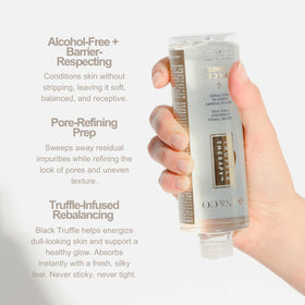 SKIN&CO Roma toner texture being poured showing lightweight, hydrating formula