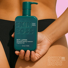 SKINBOSS skin texture closeup showing smoother, refined body skin