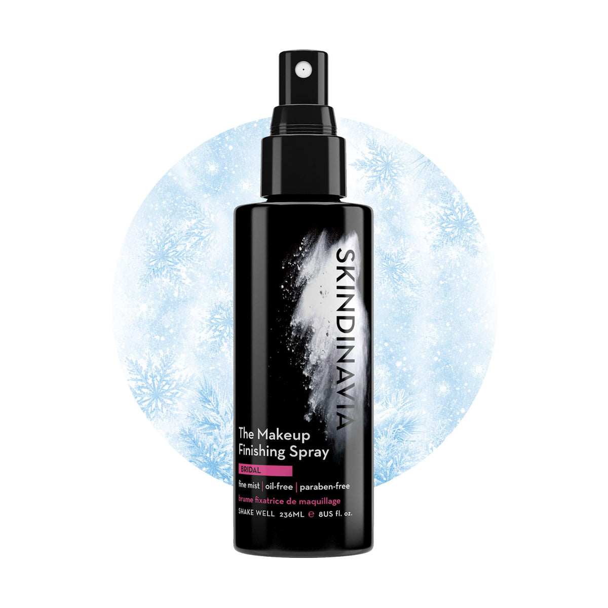 SKINDINAVIA front packaging 8oz showing product for long-lasting makeup