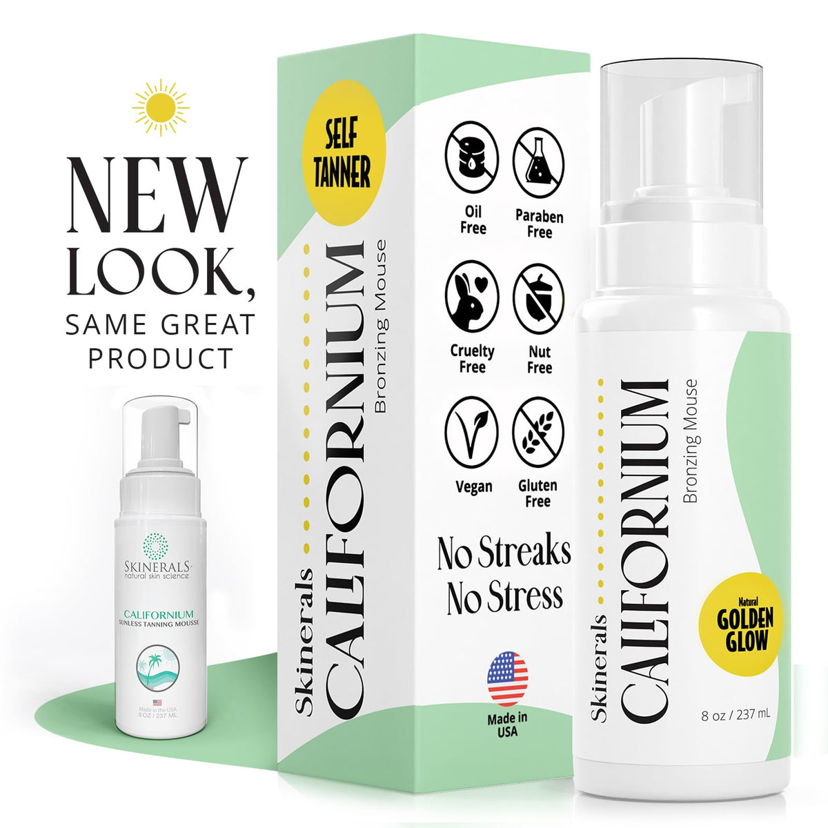 Skinerals on bathroom vanity demonstrating quick-dry routine and convenience