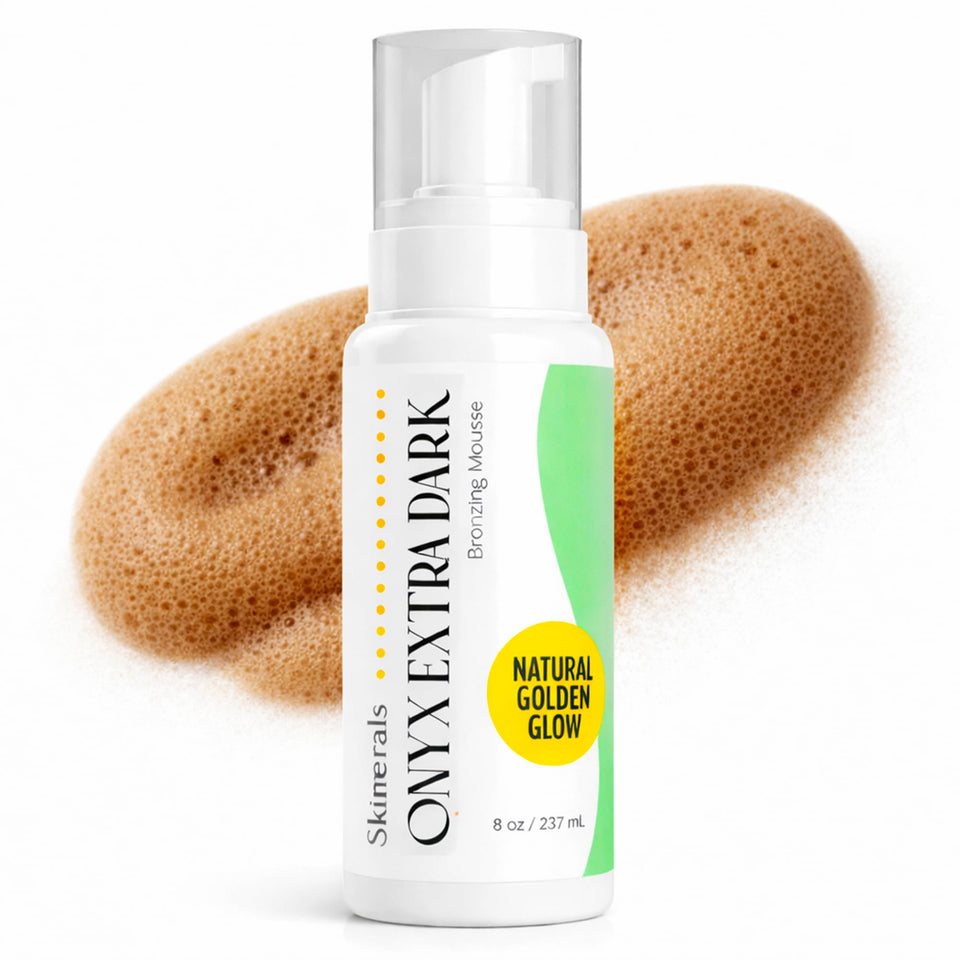 Skinerals Onyx front packaging showing product and shade for bold tan