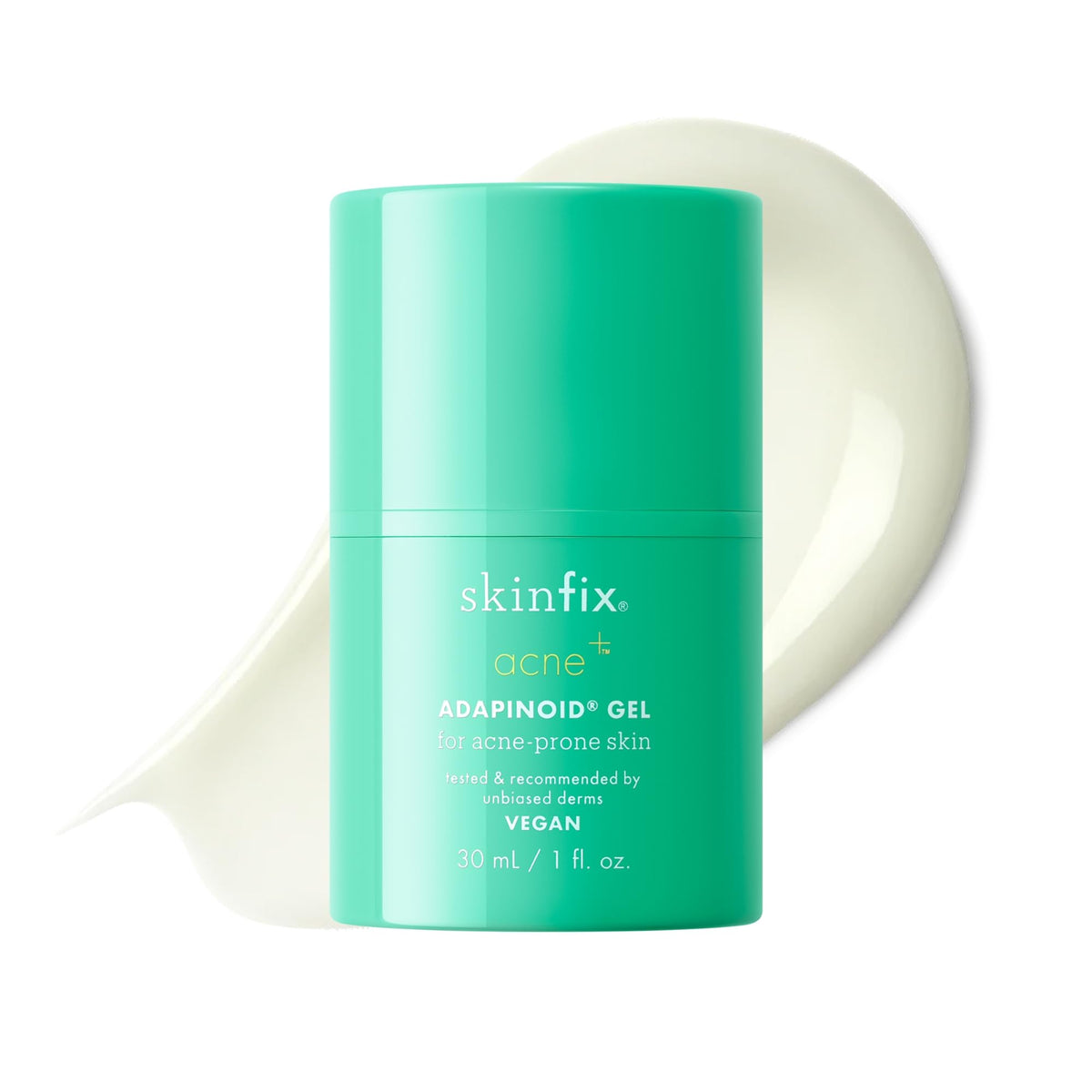 Skinfix front packaging showing Adapinoid Gel and clear benefits
