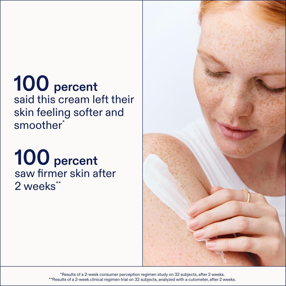 Skinfix cream applied to arm showing moisturizing action