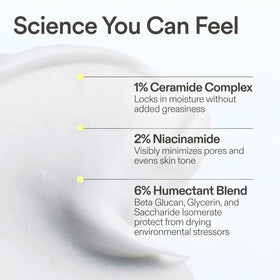 Skinfix applying whipped cream on hand demonstrating smooth spreadability and immediate hydration
