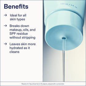 Skinfix bottle on bathroom counter suggesting easy daily skincare integration