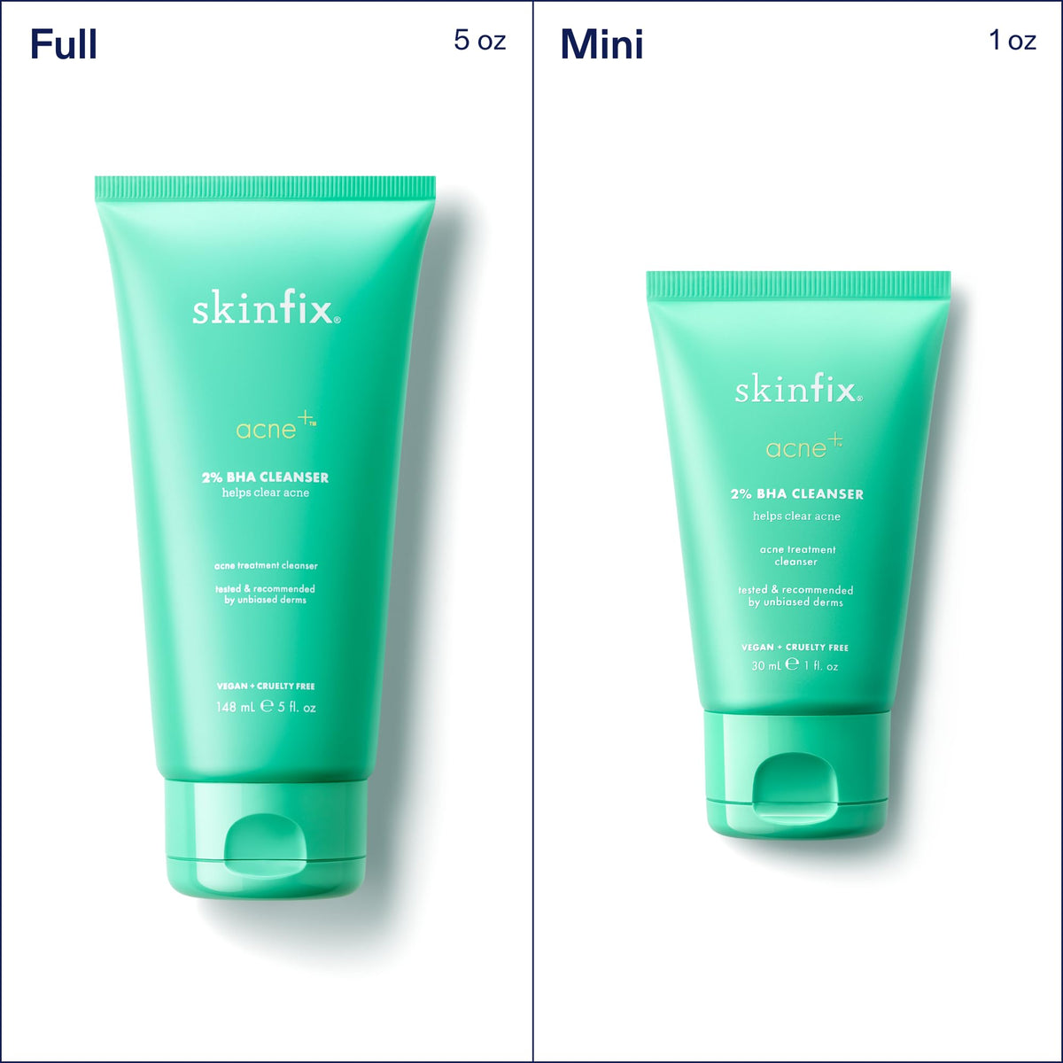 Skinfix user applying cleanser in lifestyle portrait implying clearer, calmer skin