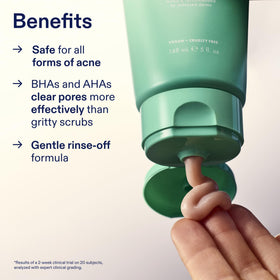 Skinfix bottle beside a hand for scale showing 5 oz travel-friendly size