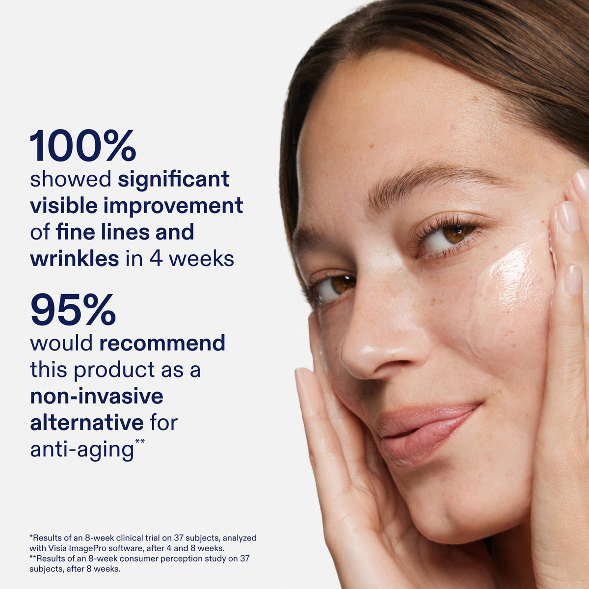 Skinfix baume being applied to cheek to demonstrate gentle spread benefit