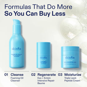 Skinfix baume on a bathroom shelf to suggest everyday ritual benefit