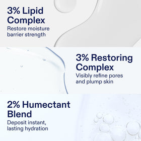 Skinfix before and after skin comparison showing reduced shine and refined texture