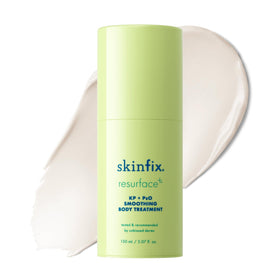 Skinfix front packaging showing jar and label, highlights clinical smoothing benefit