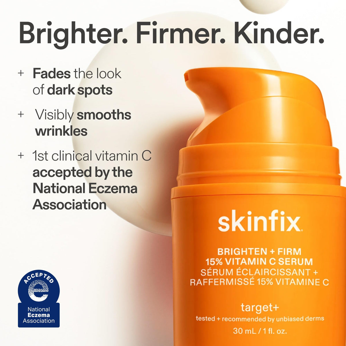 Skinfix serum texture on hand illustrating lightweight absorption benefit