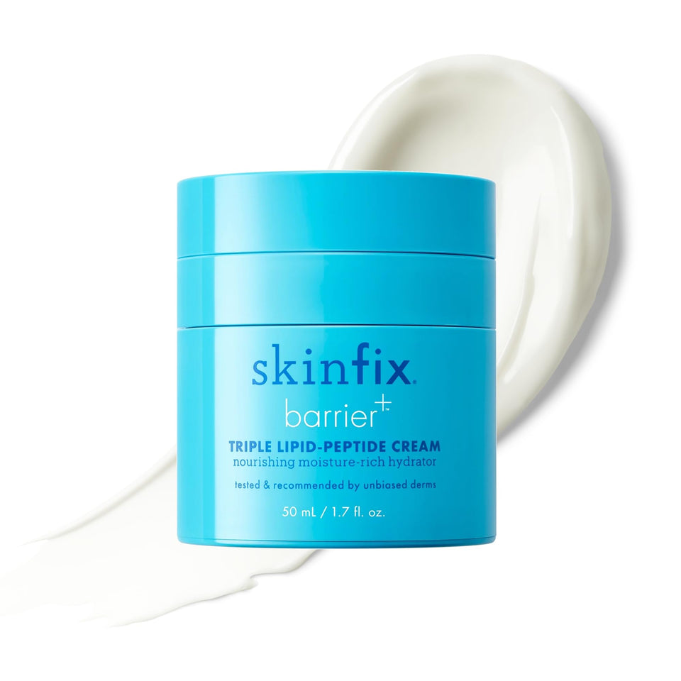 Skinfix jar front view showing product branding and rich moisturizer