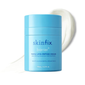 Skinfix jar front view showing product and sleek label for trustworthy hydration