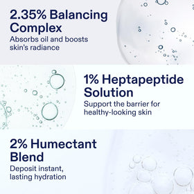 Skinfix cream being smoothed onto cheek, shows non-greasy finish and quick absorption benefit