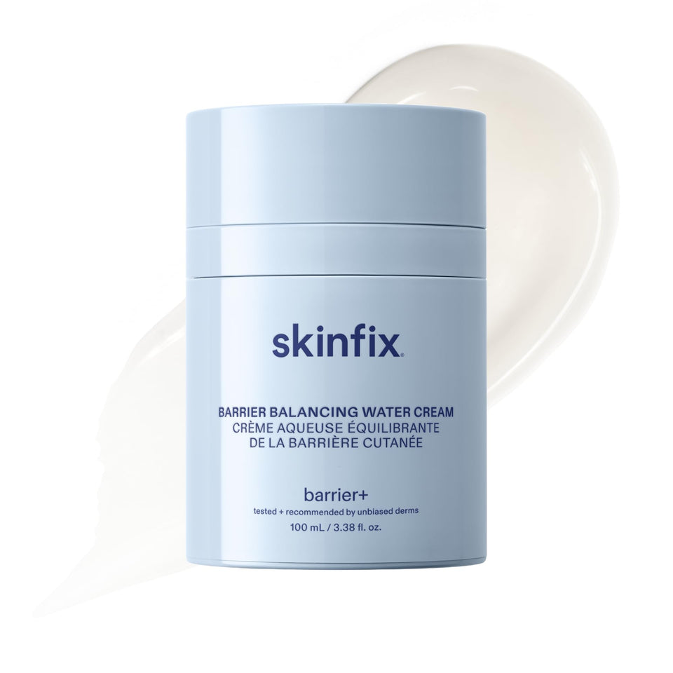 Skinfix water cream XL jar front view showing clean packaging and size benefit