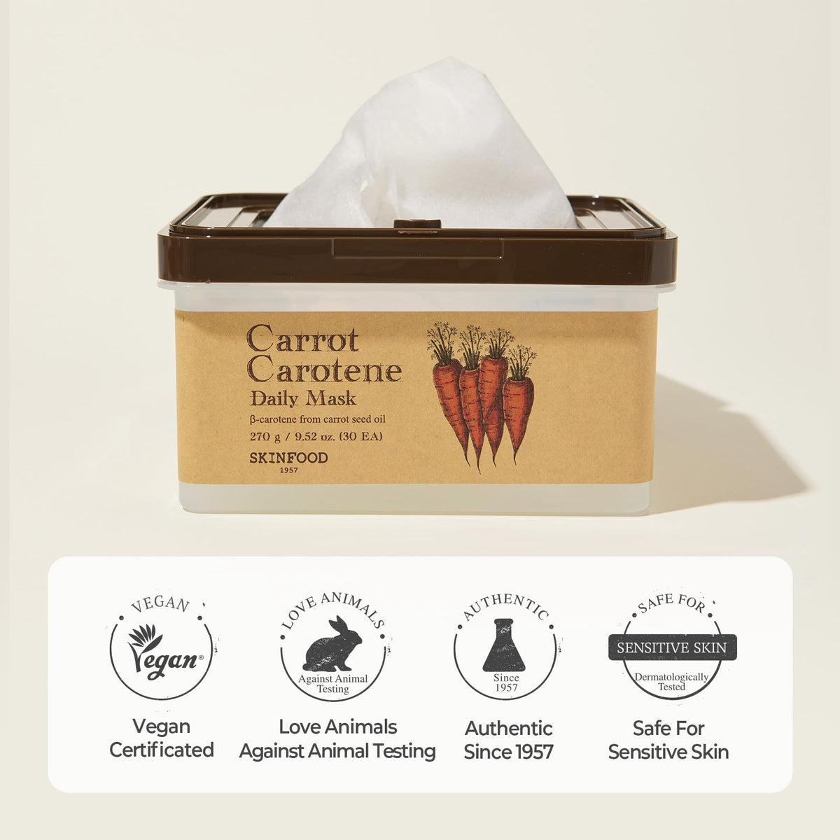 SKINFOOD mask used before makeup for smooth application benefit