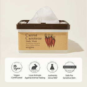 SKINFOOD mask used before makeup for smooth application benefit