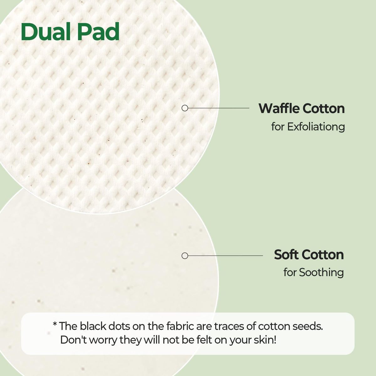 SKINFOOD pad used on nose and chin demonstrating effective sebum control