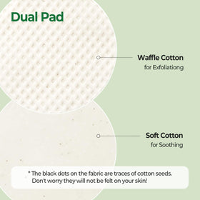 SKINFOOD pad used on nose and chin demonstrating effective sebum control