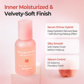 SKINFOOD flat peach extract visual highlighting natural brightening benefit