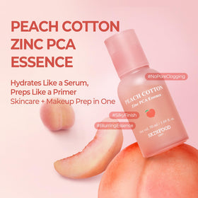 SKINFOOD pump dispensing serum-primer for easy, measured application benefit