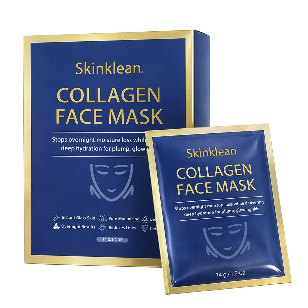 SkinKlean front packaging showing four-patch kit and clear benefits
