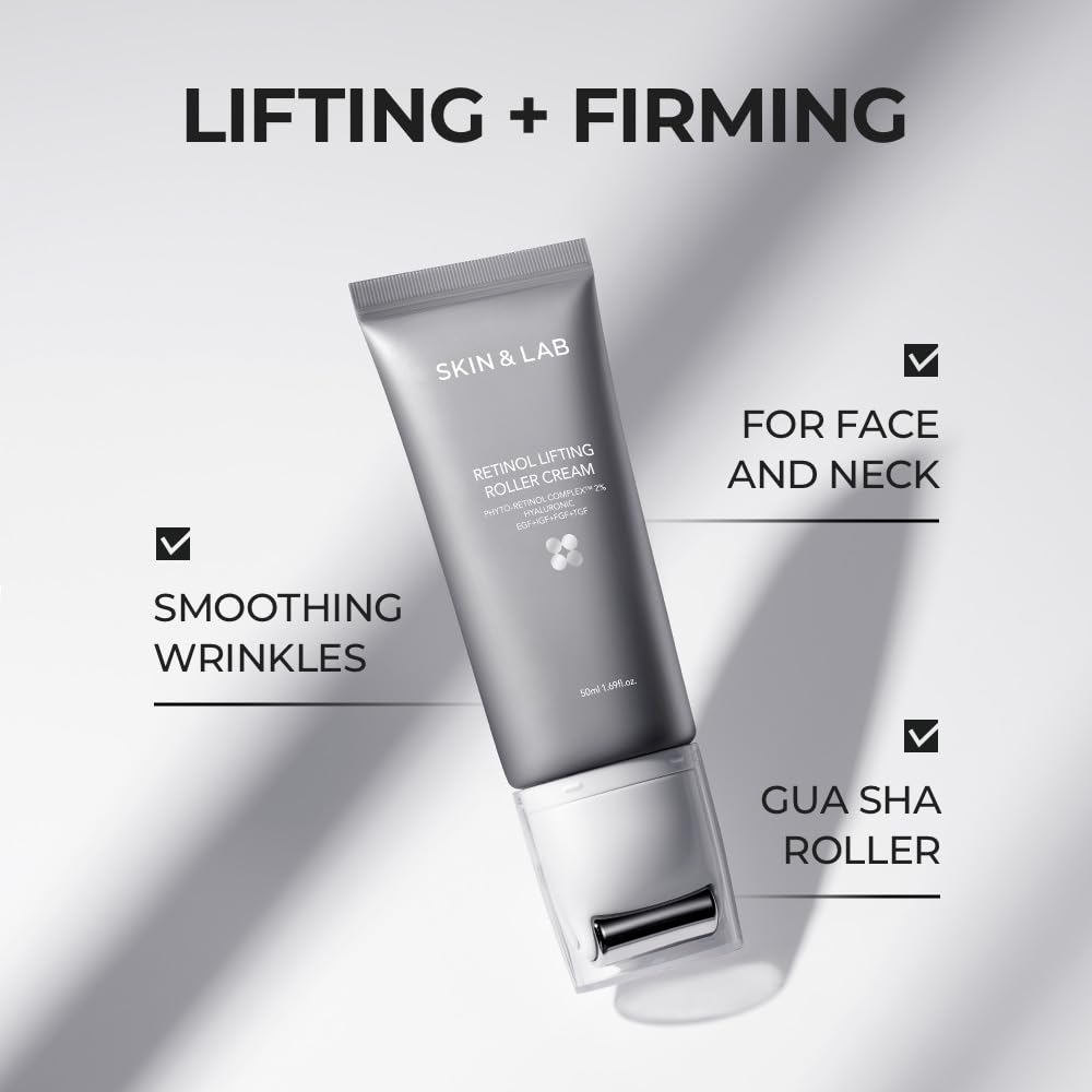 SKIN & LAB product held in hand showing compact size and travel-ready benefit