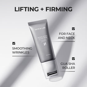 SKIN & LAB product held in hand showing compact size and travel-ready benefit