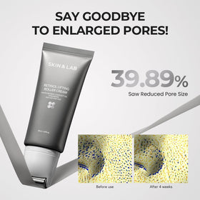 SKIN & LAB cream being dispensed from tube demonstrating easy, mess-free control
