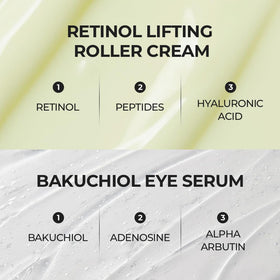 SKIN & LAB roller applied under eye illustrating targeted smoothing benefit
