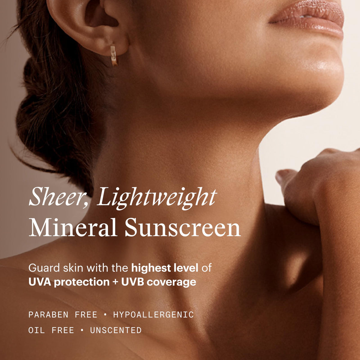 SkinMedica application on model applying sunscreen for smooth coverage