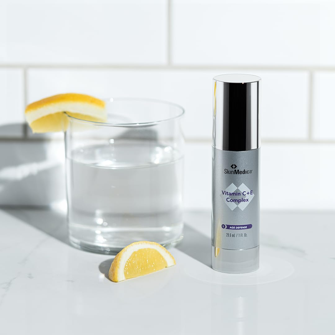 SkinMedica Vitamin C+E Complex applied on hand to show coverage and easy layering