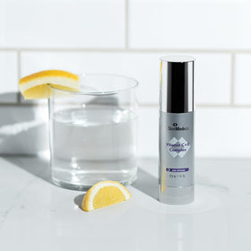SkinMedica Vitamin C+E Complex applied on hand to show coverage and easy layering