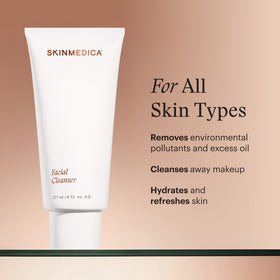 SkinMedica pump dispensing cleanser for controlled, mess-free use