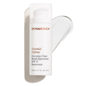 SkinMedica front packaging showing bottle and SPF 47 benefits