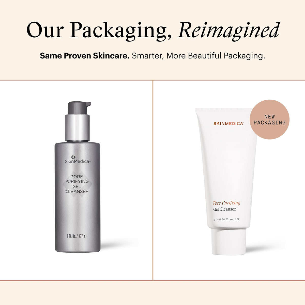 SkinMedica gel texture close-up highlighting lightweight, non-irritating formula