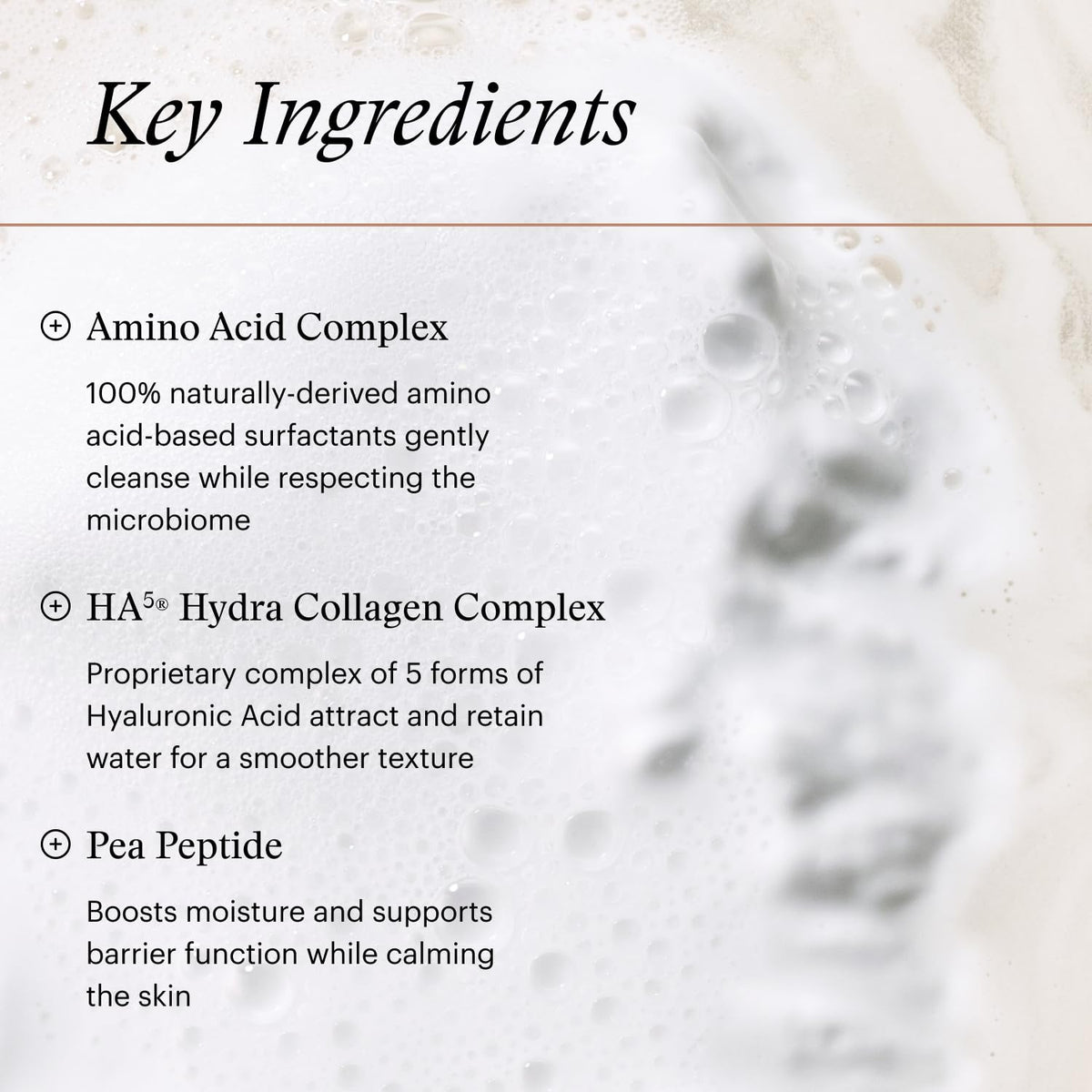 SkinMedica in-hand application illustrating comfortable lather and non-irritating foam