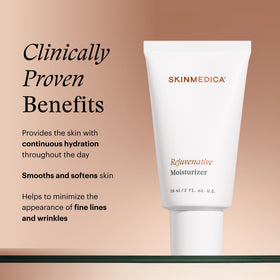 SkinMedica label close-up listing vitamins A C E, highlights active ingredients