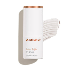 SkinMedica jar front packaging showing product and clean design, brightens eyes