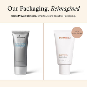 SkinMedica opened jar texture close-up, highlights rich hydrating cream