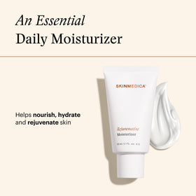 SkinMedica hand applying cream swatch, demonstrates smooth application
