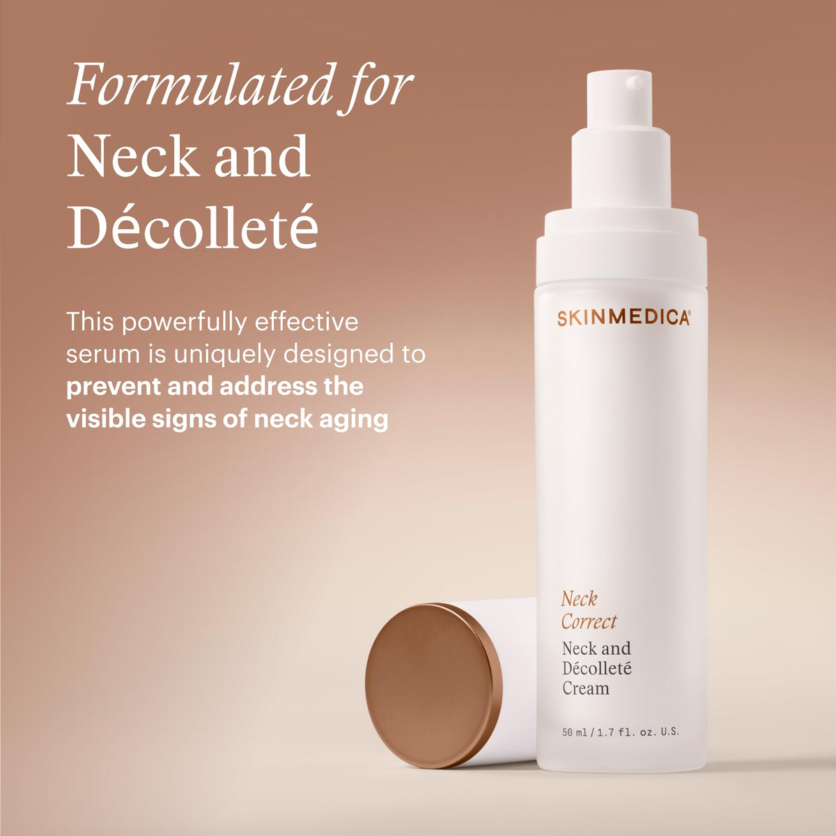 SkinMedica pump dispenser detail showing controlled, hygienic product delivery