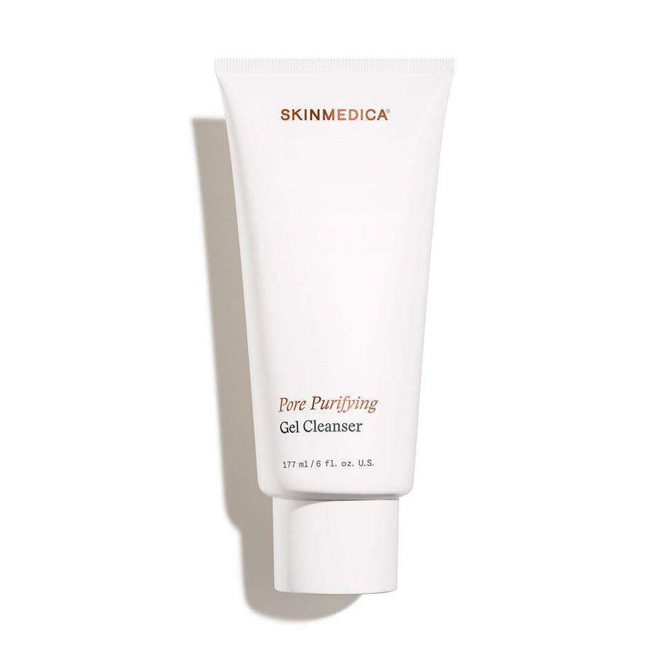 SkinMedica front bottle showing product and branding benefits of pore cleansing