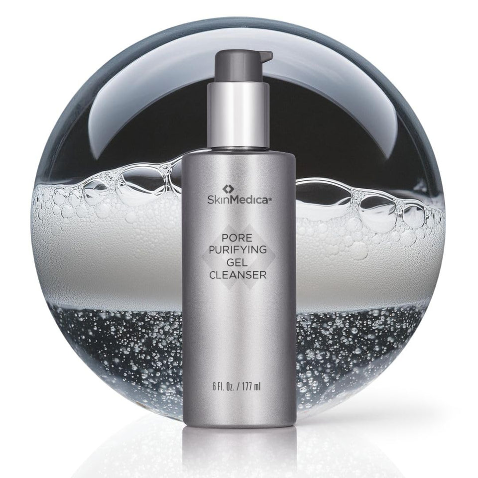 SkinMedica front packaging showing bottle and product name, conveys clean efficacy