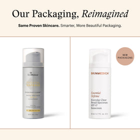 SkinMedica pump dispensing sunscreen with controlled, easy use