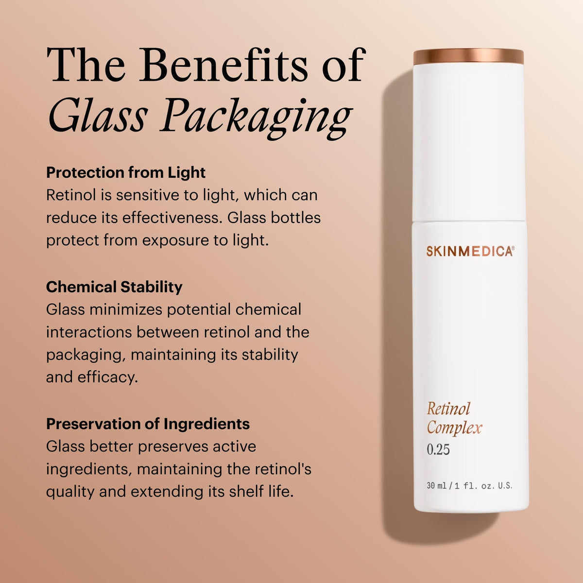 SkinMedica retinol 0.25 before and after texture illustration showing smoother skin