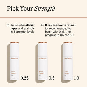 SkinMedica retinol 0.25 applied to hand demonstrating blendability and absorption